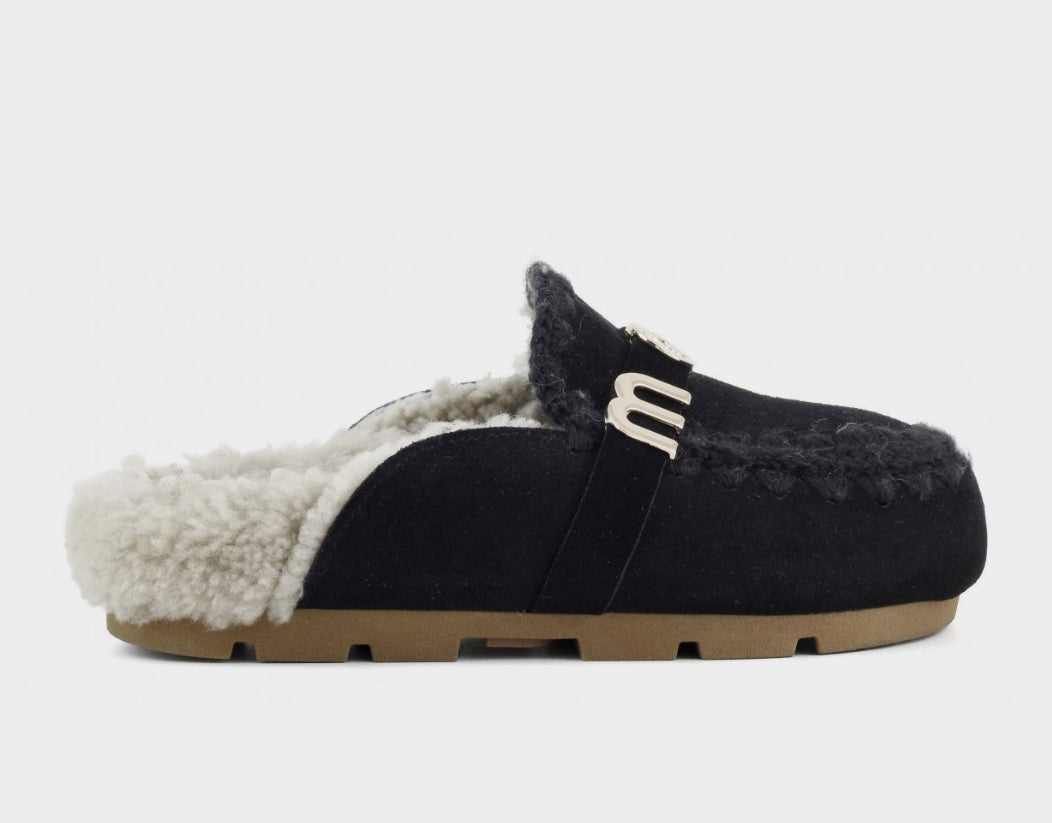 Mou Mou Winter Bio Slide Black