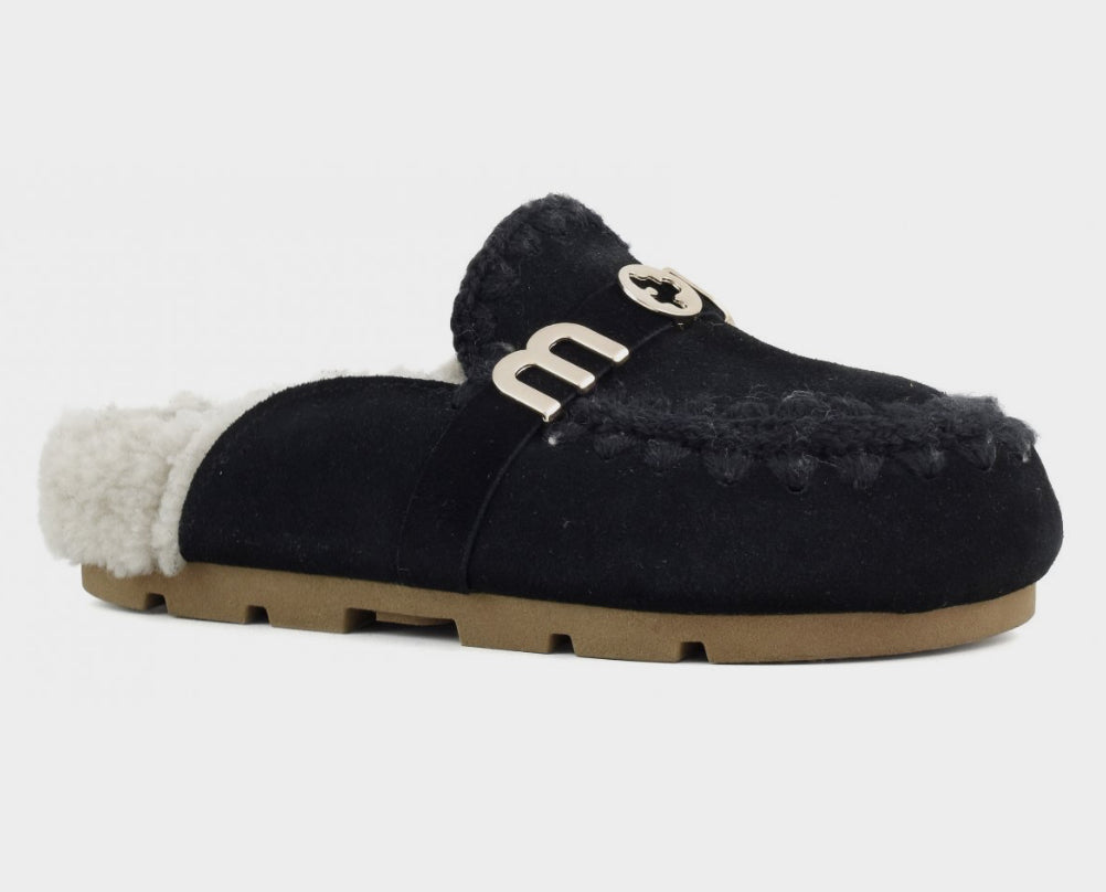 Mou Mou Winter Bio Slide Black