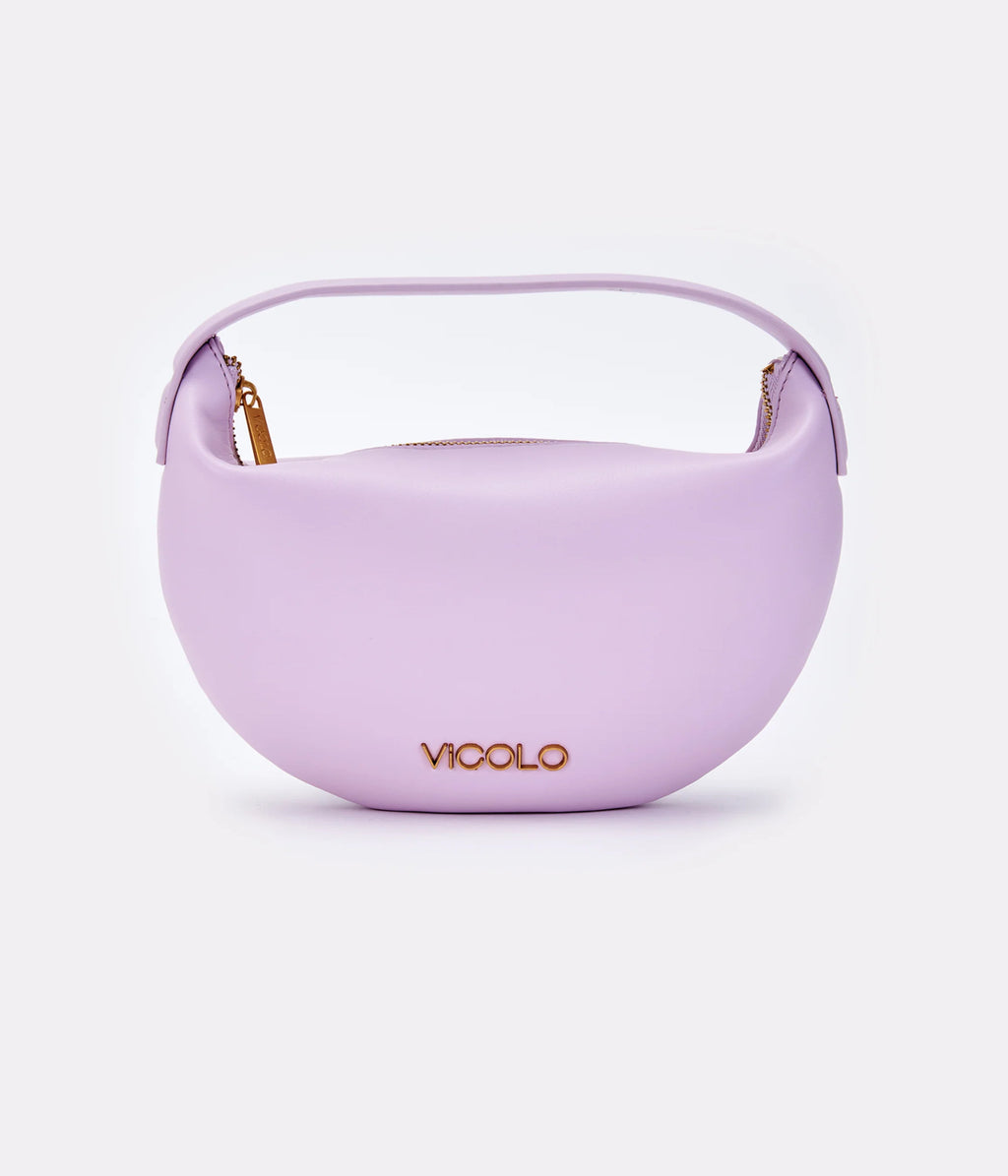 Borsa Croissant Lilla Vicolo
