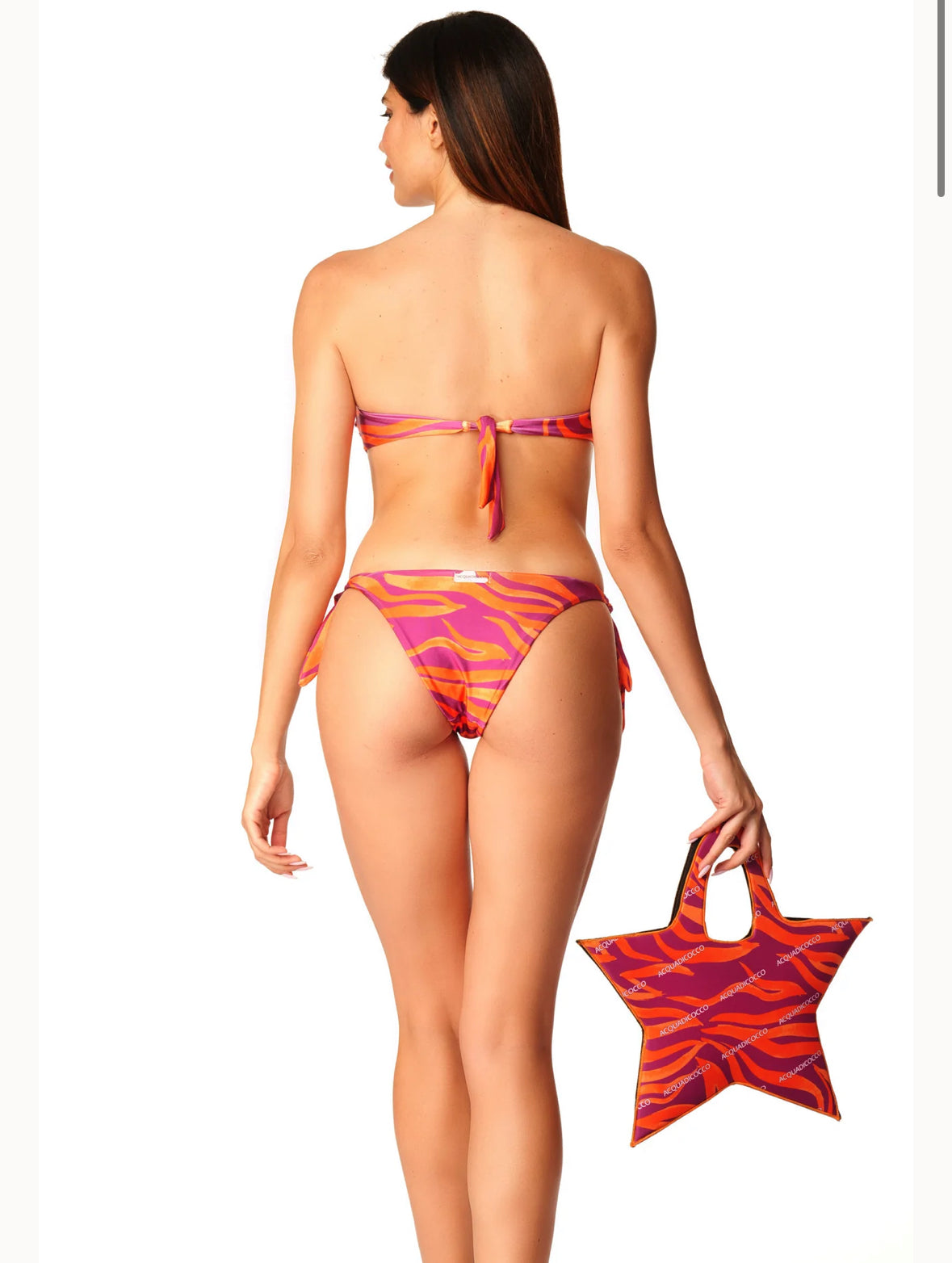 Bikini fascia ferretto oro paillettes zebra chic Acqua di Cocco