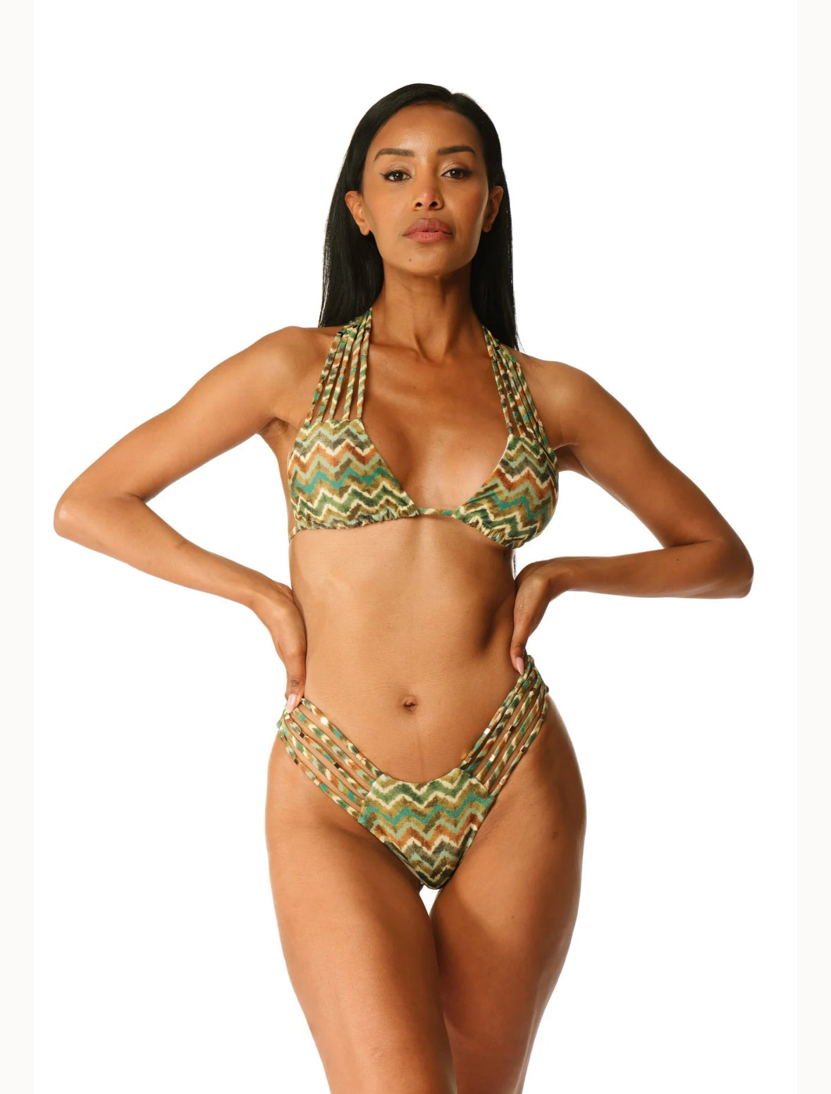 Bikini triangolo stringhe miss lurex Acqua di Cocco