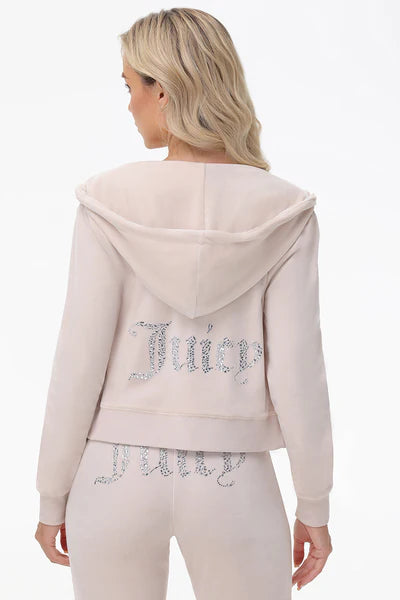 Felpa In Velluto Con Cristalli Misti Juicy Couture