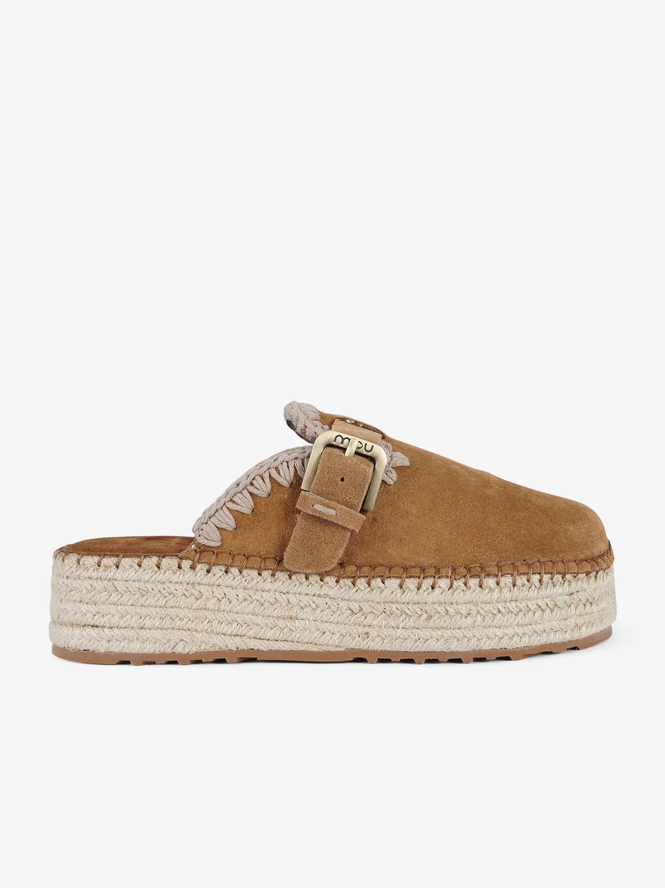 Jute Clog Plain Suede Mou