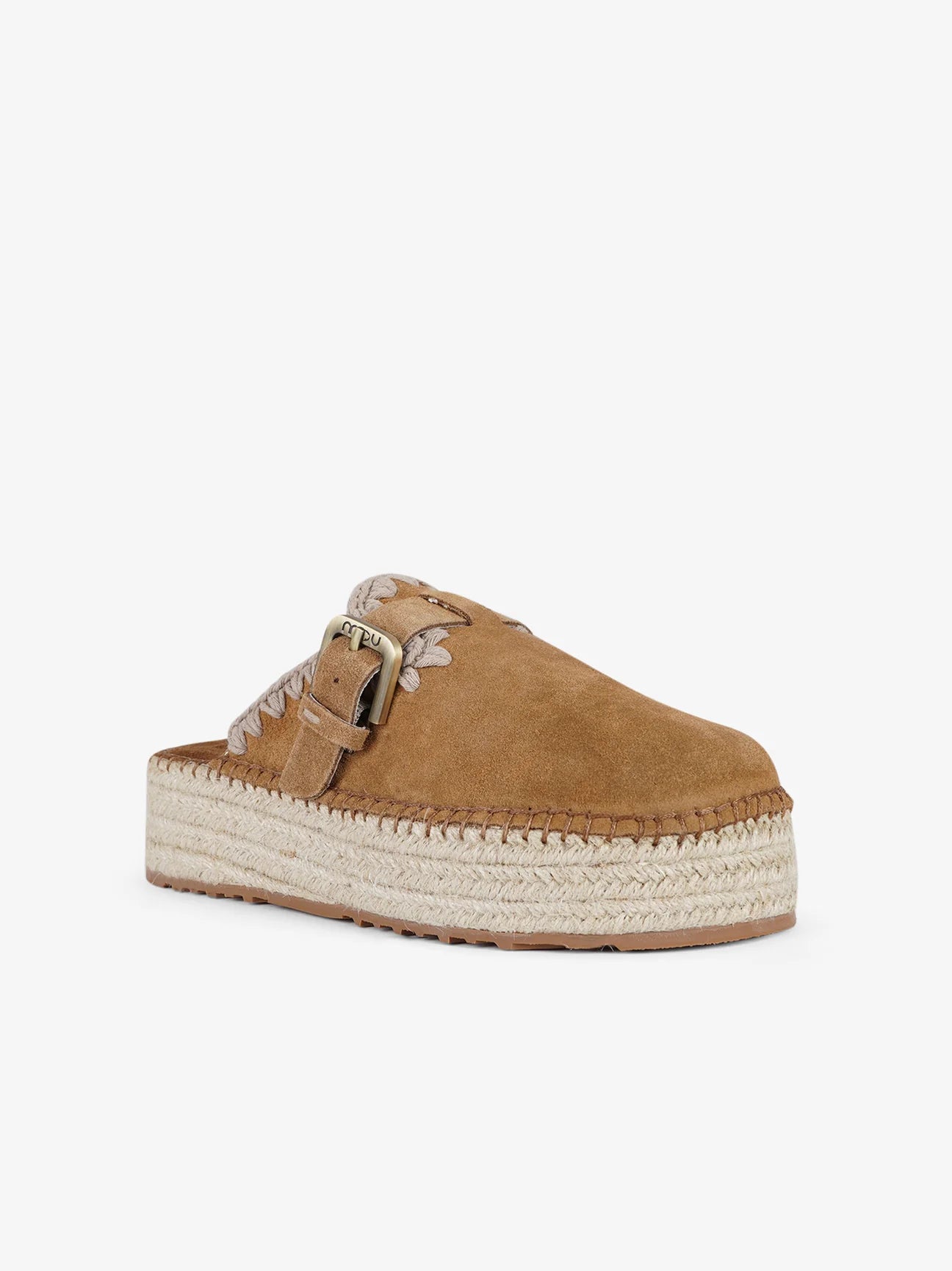 Jute Clog Plain Suede Mou