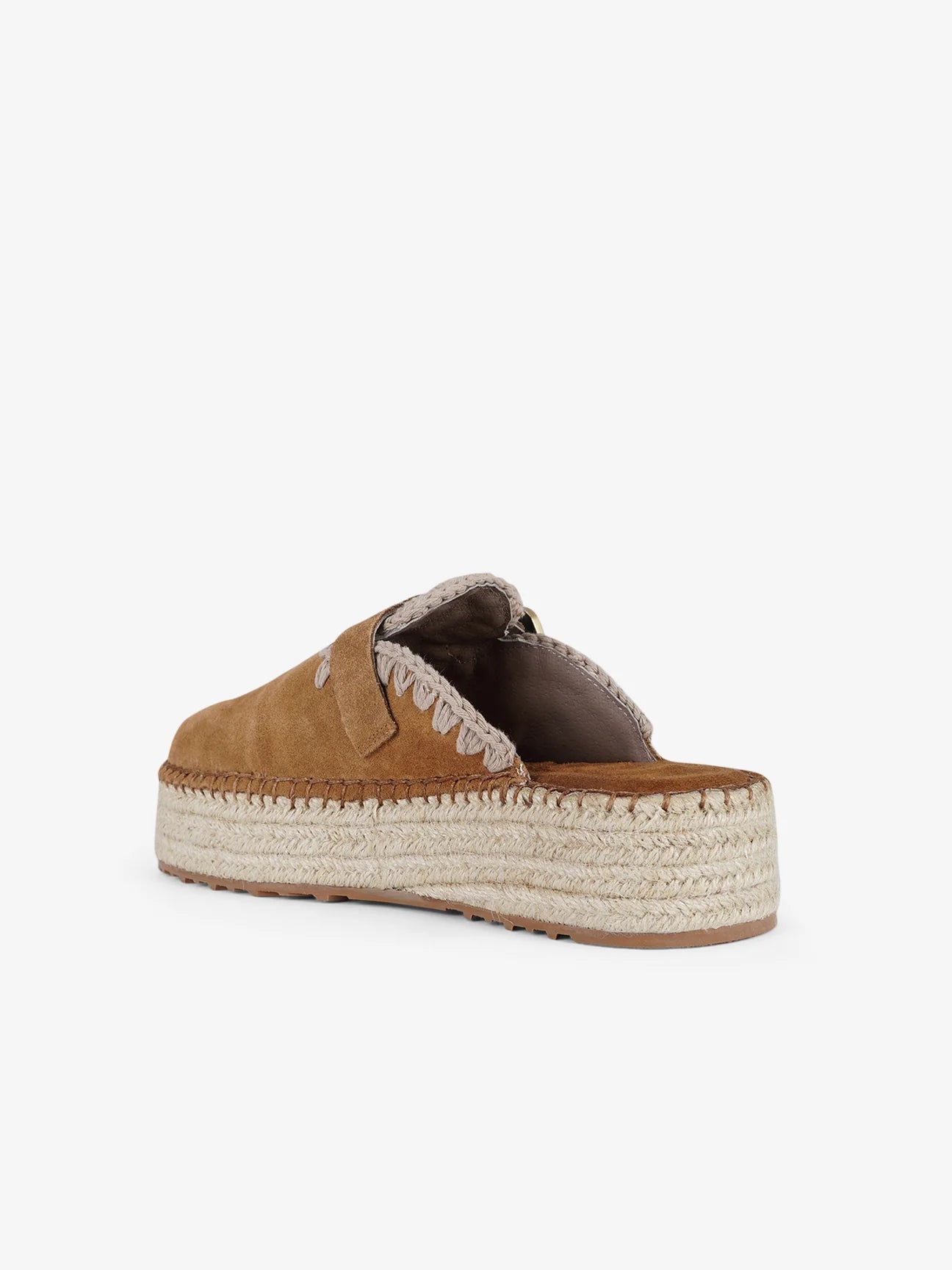 Jute Clog Plain Suede Mou