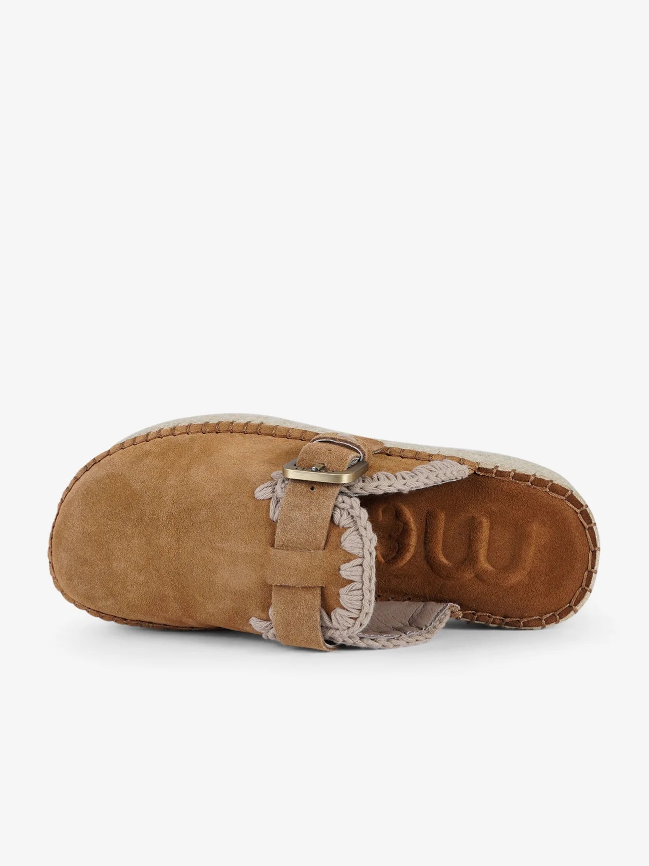Jute Clog Plain Suede Mou