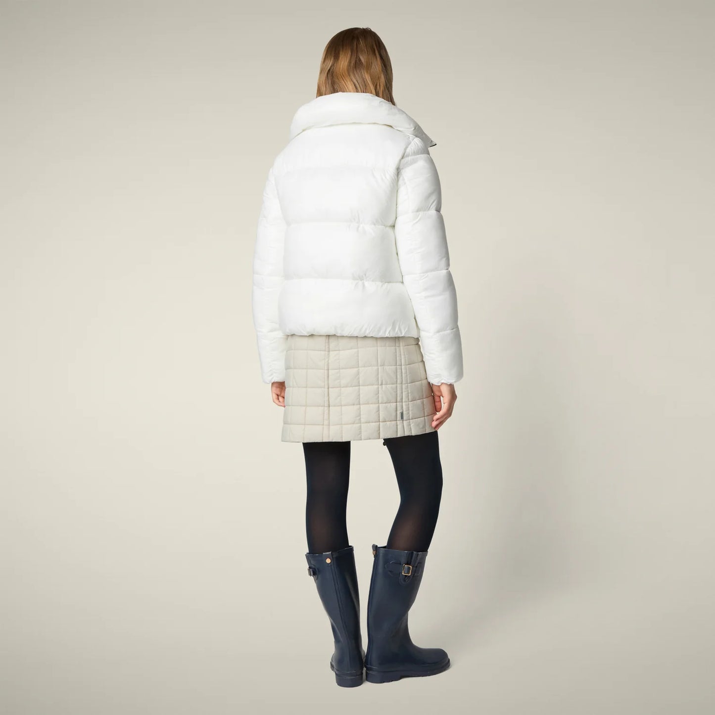 Save The Duck Piumino Donna Animal-Fee Mod.Isla Bianco