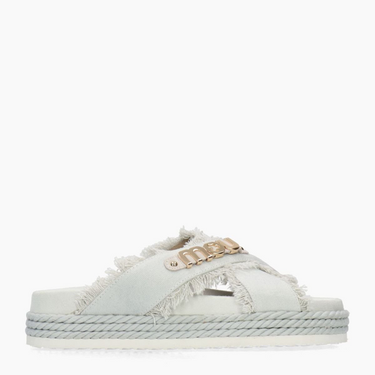 Mou criss cross rope sandal