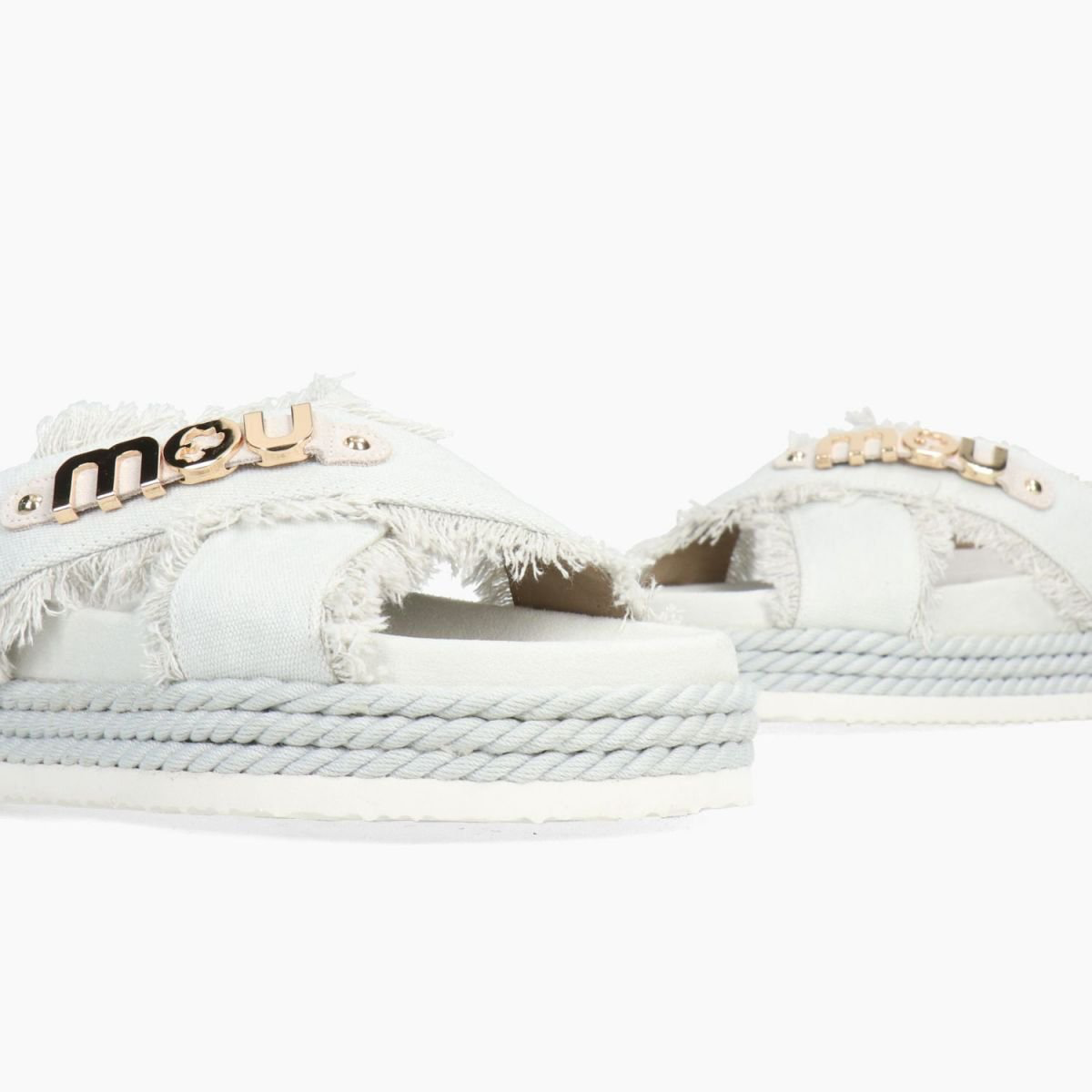 Mou criss cross rope sandal